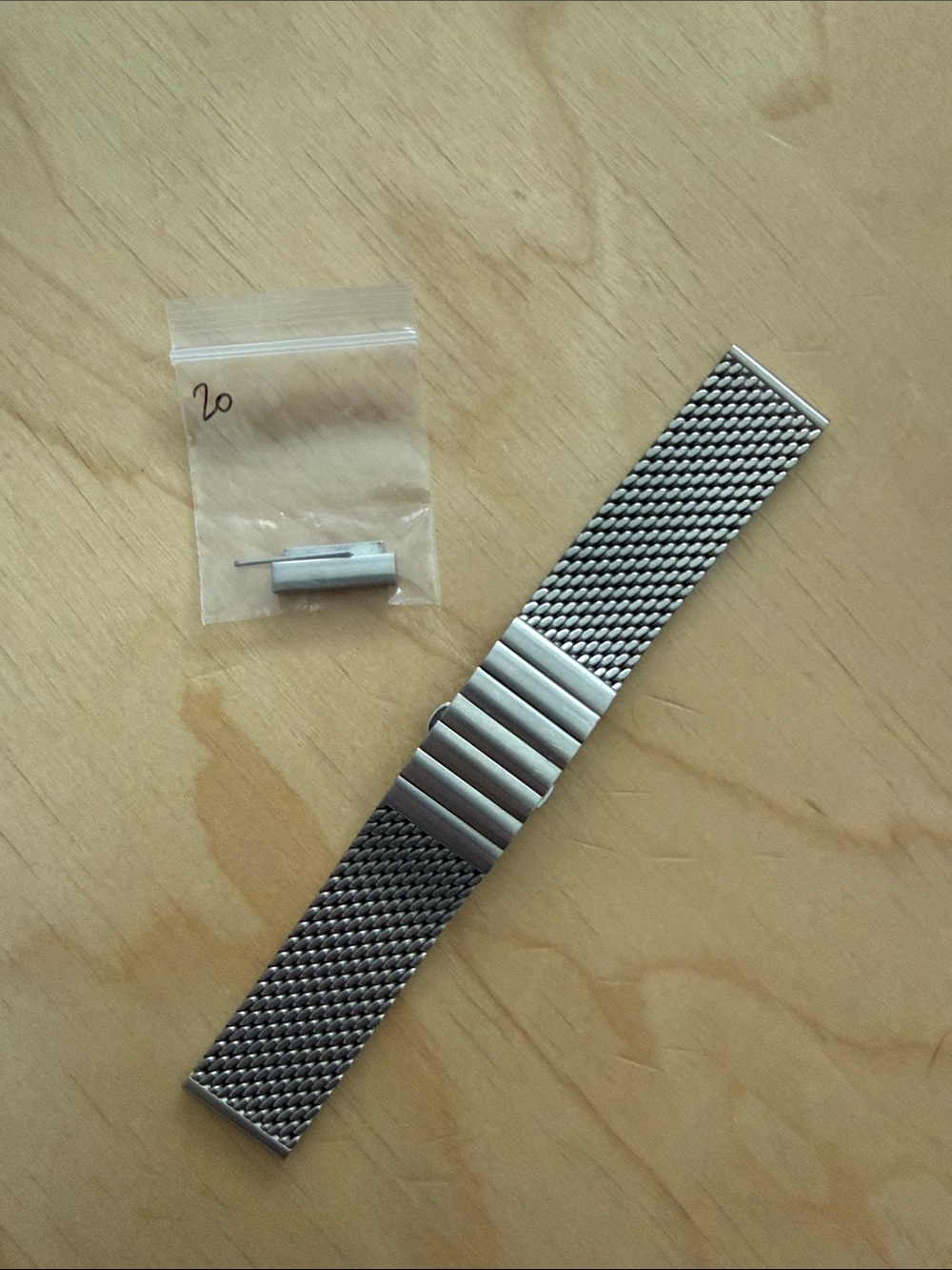 Staib 2792 Matte Stainless Steel Milanese Mesh Watch Bracelet - 20mm Regular - Picture 4 of 5